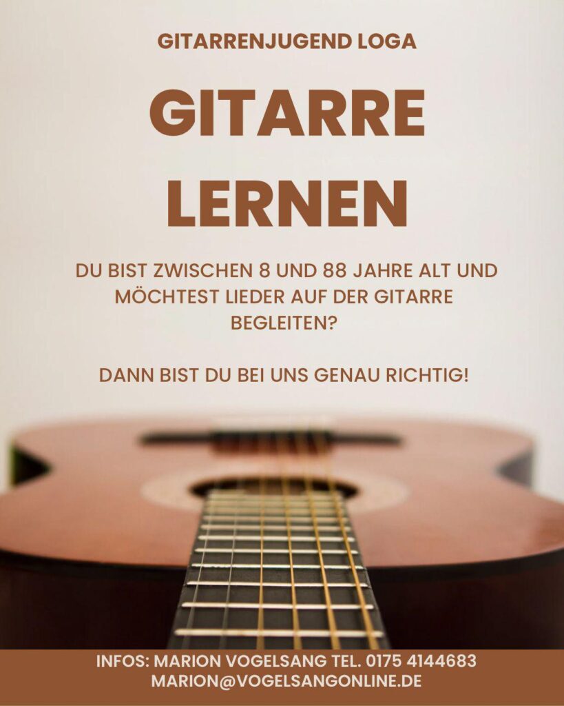 Gitarre lernen (Entwurf: I. Jäckel)